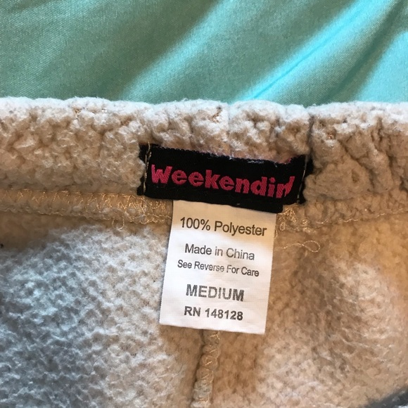 fuzzy sweatpants. size M - Picture 3 of 3